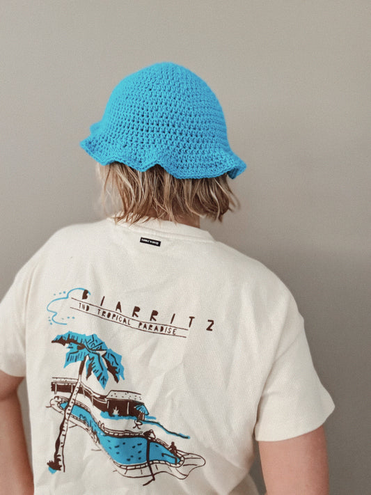 Heklet bøttehatt - modell 2 - limited edition