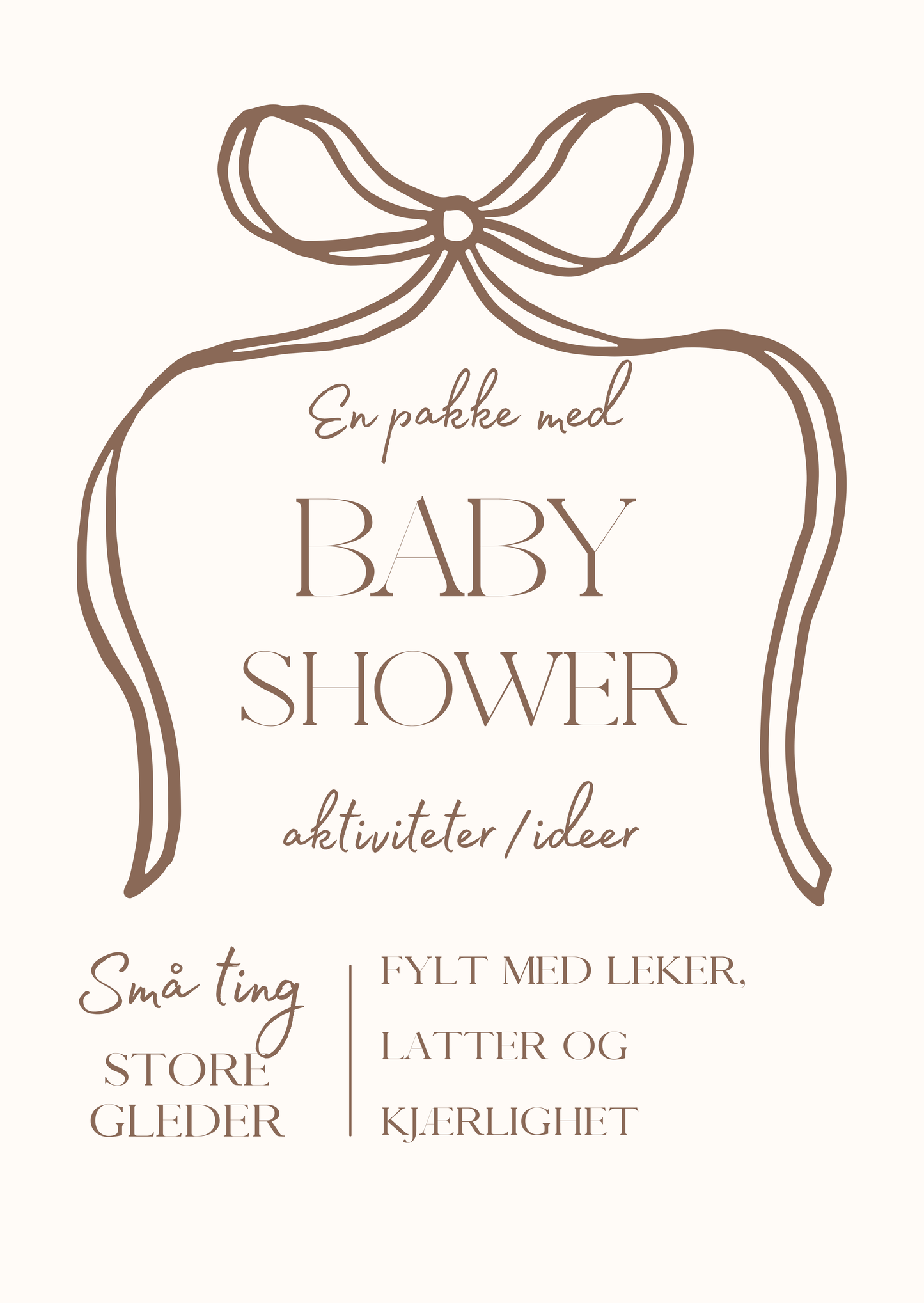 Babyshower aktiviteter/ideer