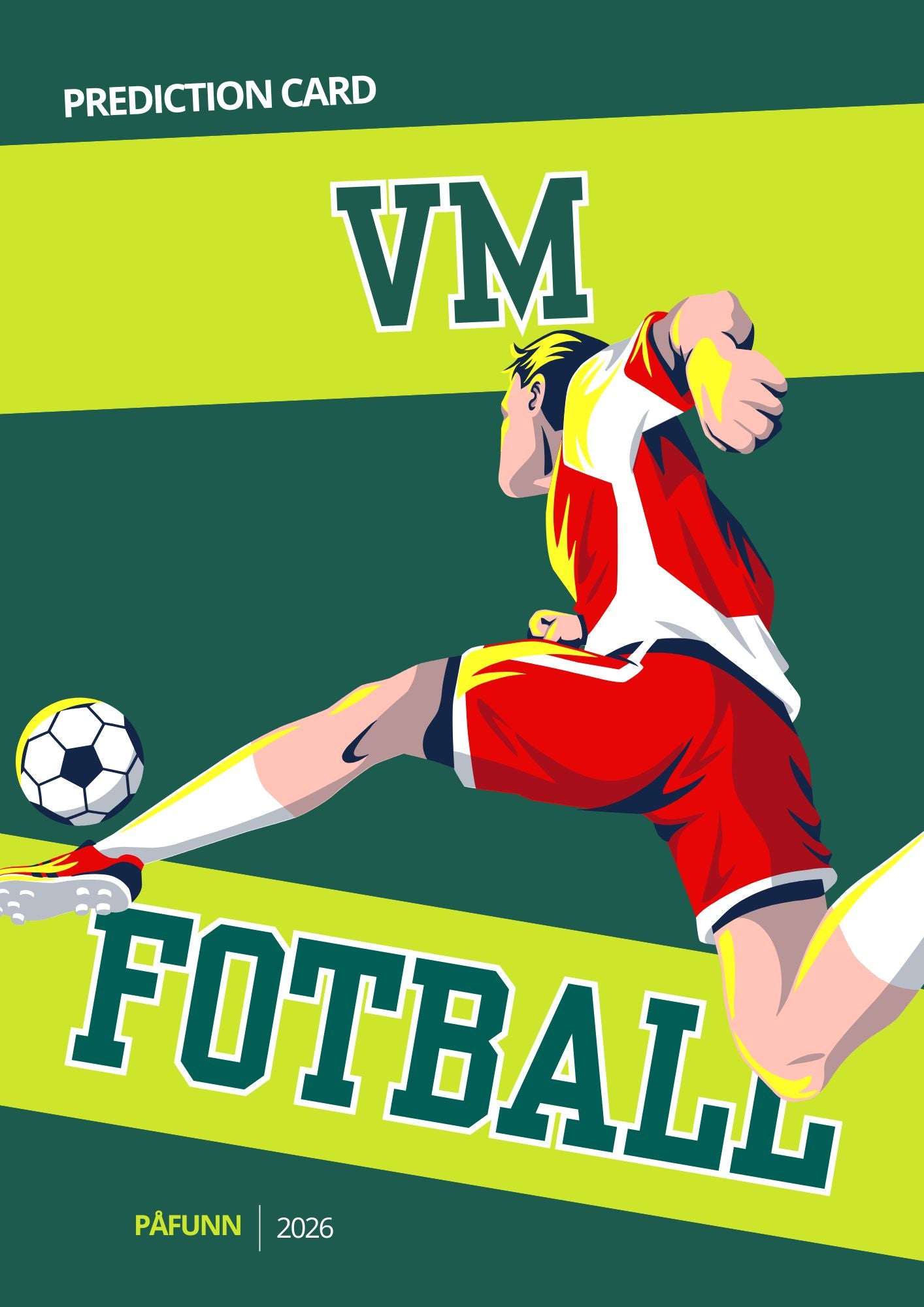 VM i Fotball - Prediction card